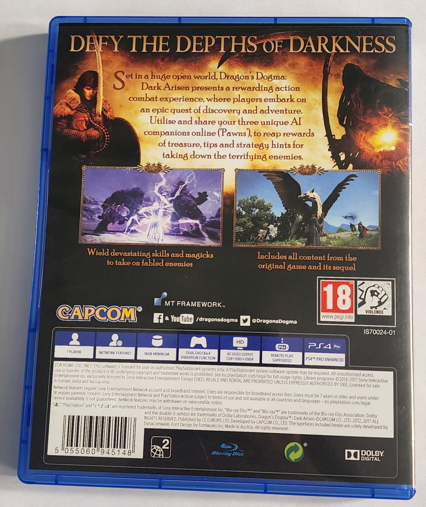 Dragon's Dogma: Dark Arisen PS4 (Europeo)