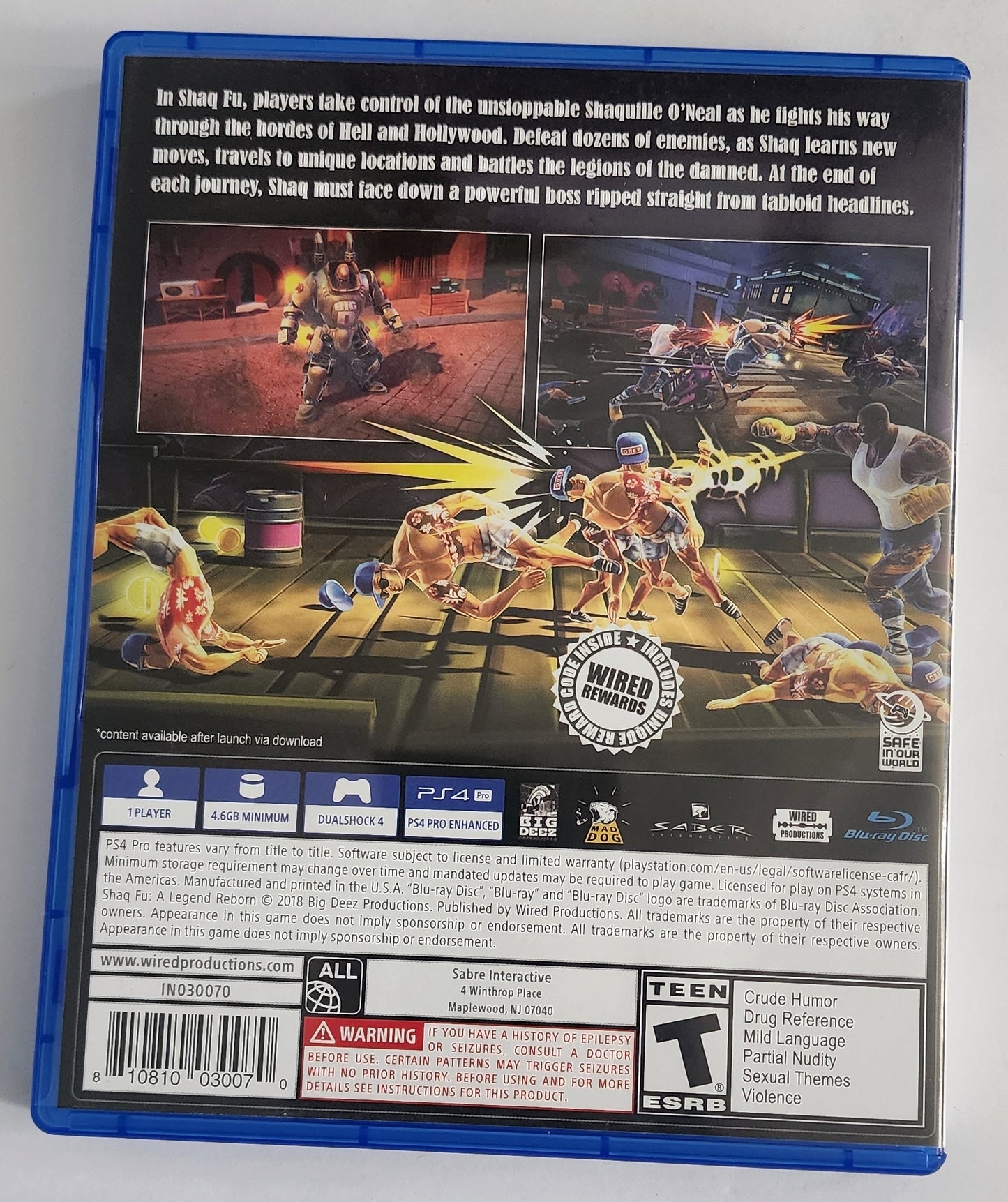 Shaq Fu: A legend Reborn PS4