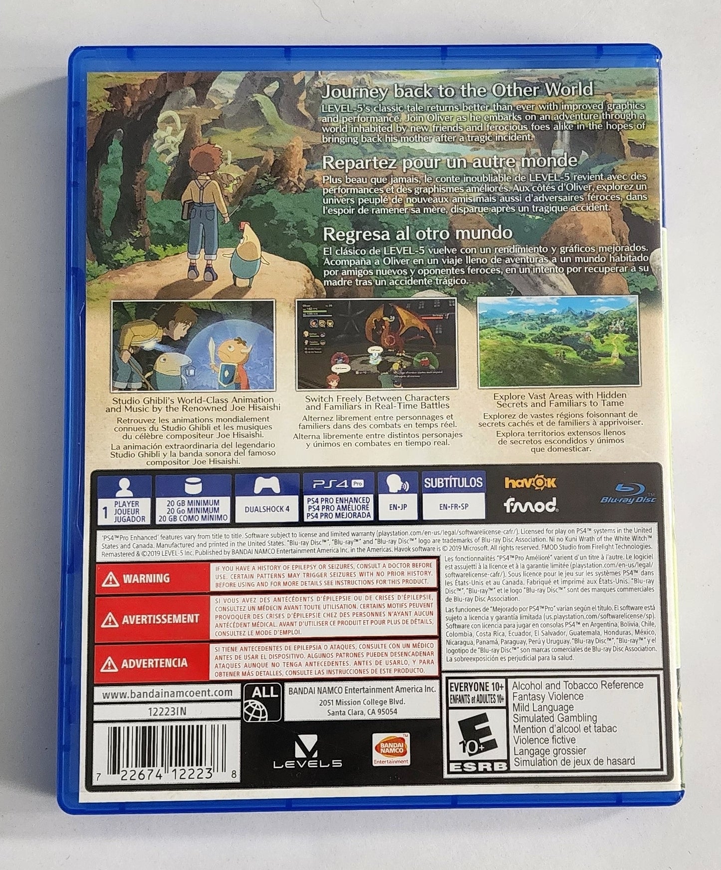 Ni no Kuni: Wrath of the White Witch Remastered PS4
