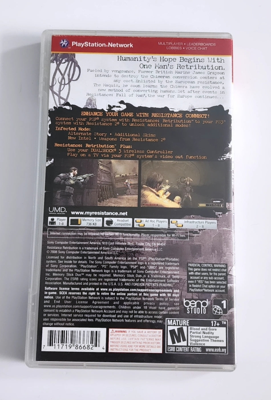 Resistance Retribution PSP
