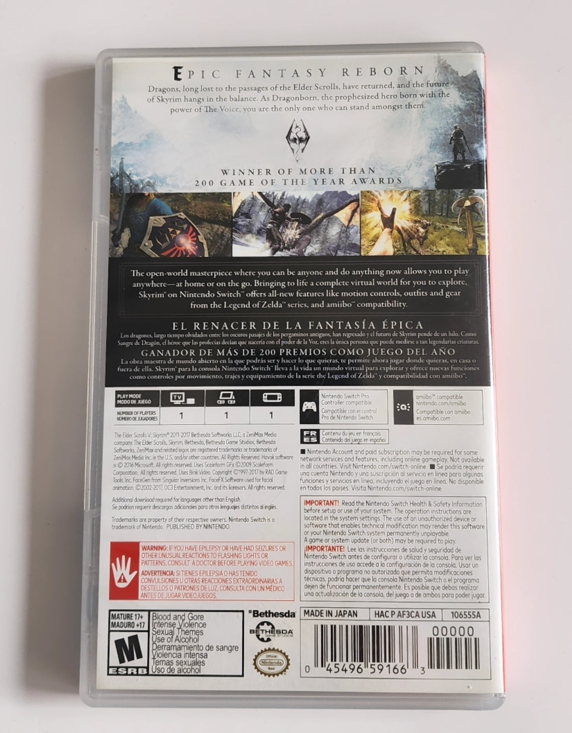 The Elder Scrolls V Skyrim Switch