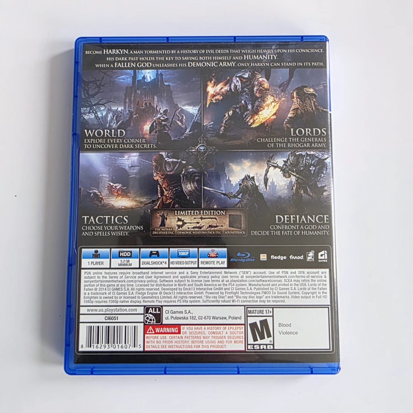 Lords of the Fallen + OST PS4