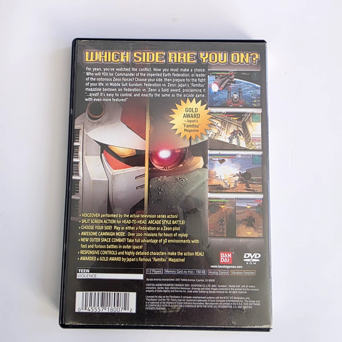 Mobile Suit Gundam Federation VS Zeon PS2
