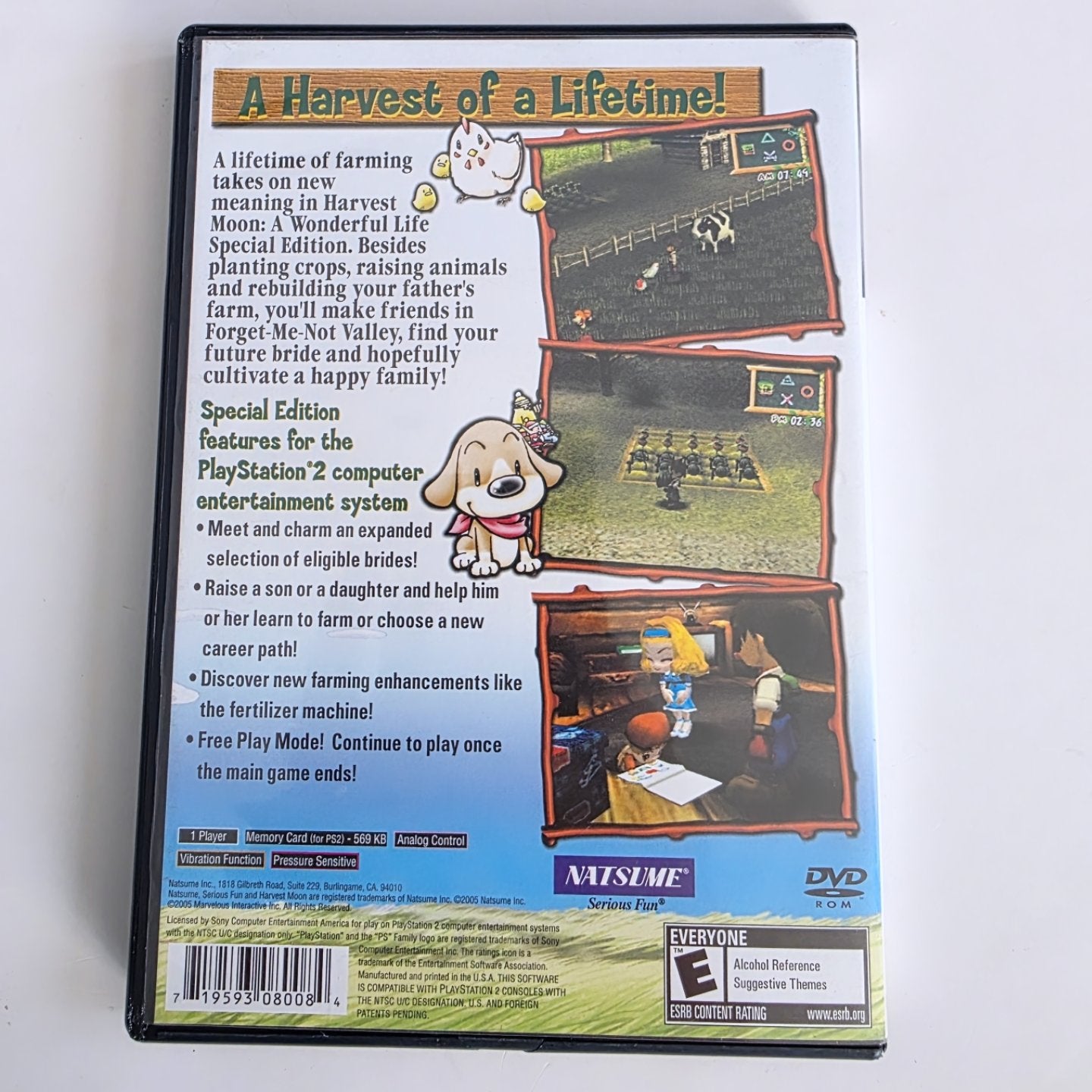 Harvest Moon A Wonderful Life PS2