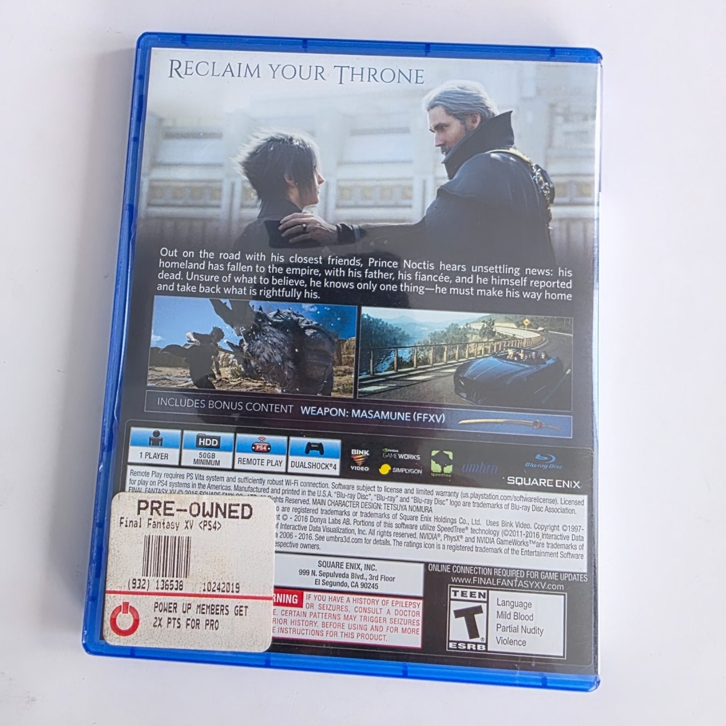 Final Fantasy 15 PS4