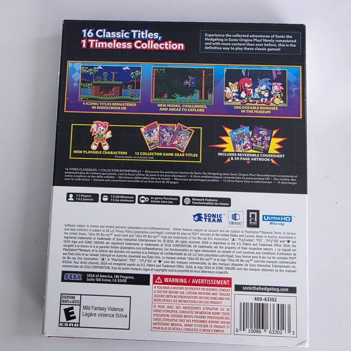 Sonic Origins Plus PS5