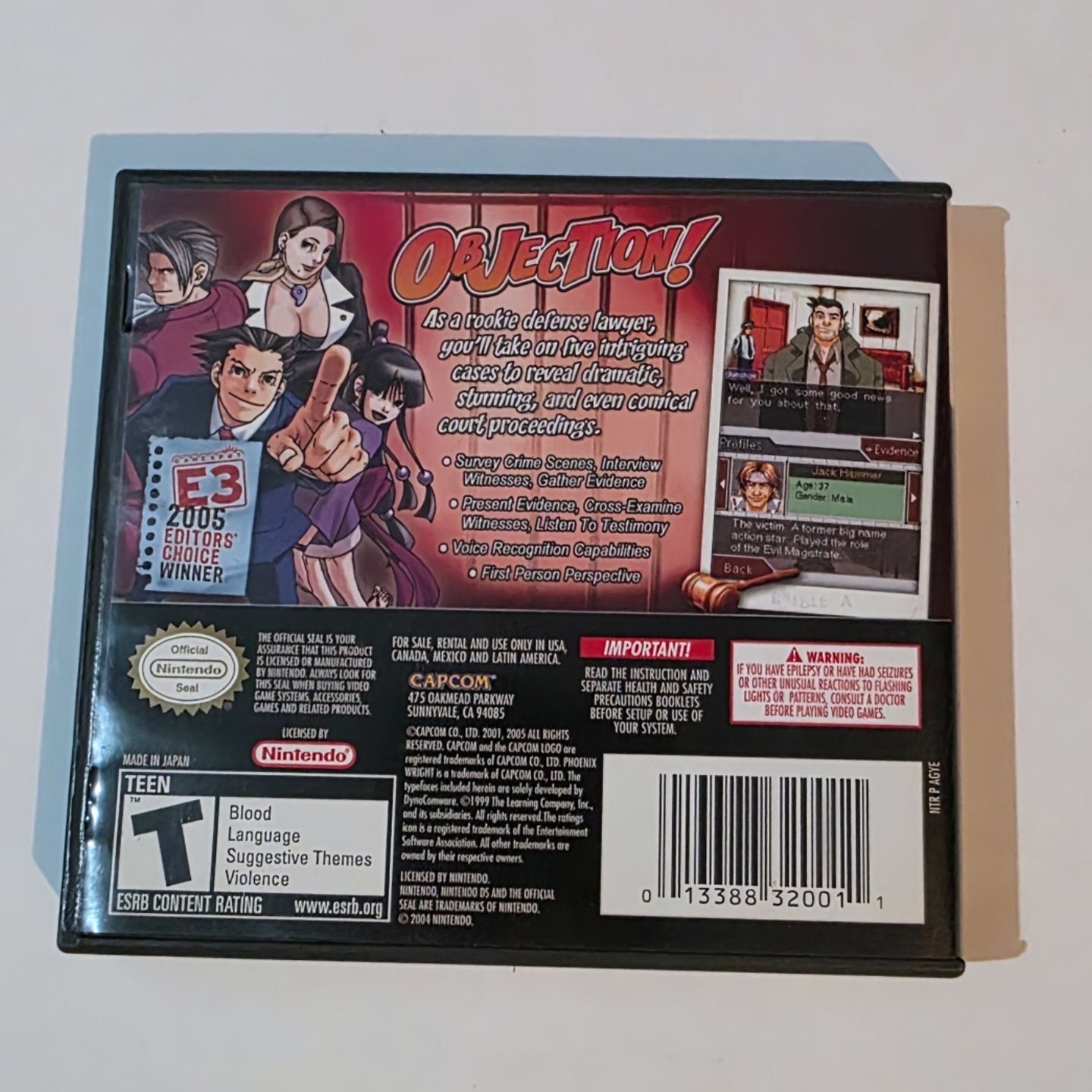 Ace Attorney Phoenix Wright DS