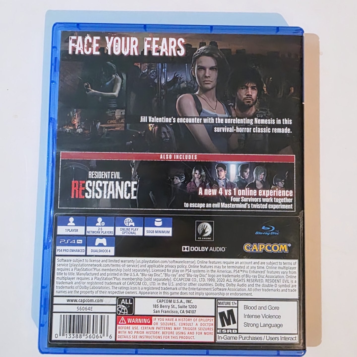Resident Evil 3 PS4
