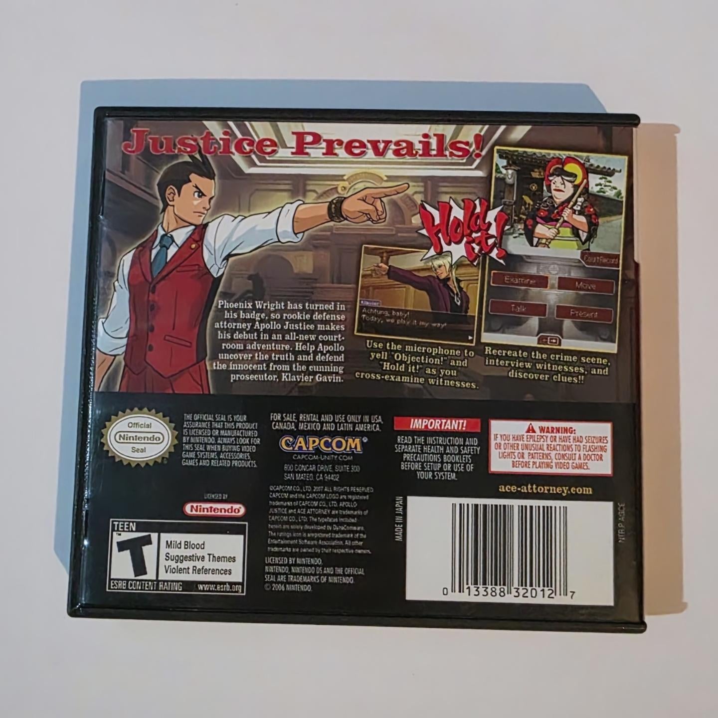 Ace Attorney Apollo Justice DS