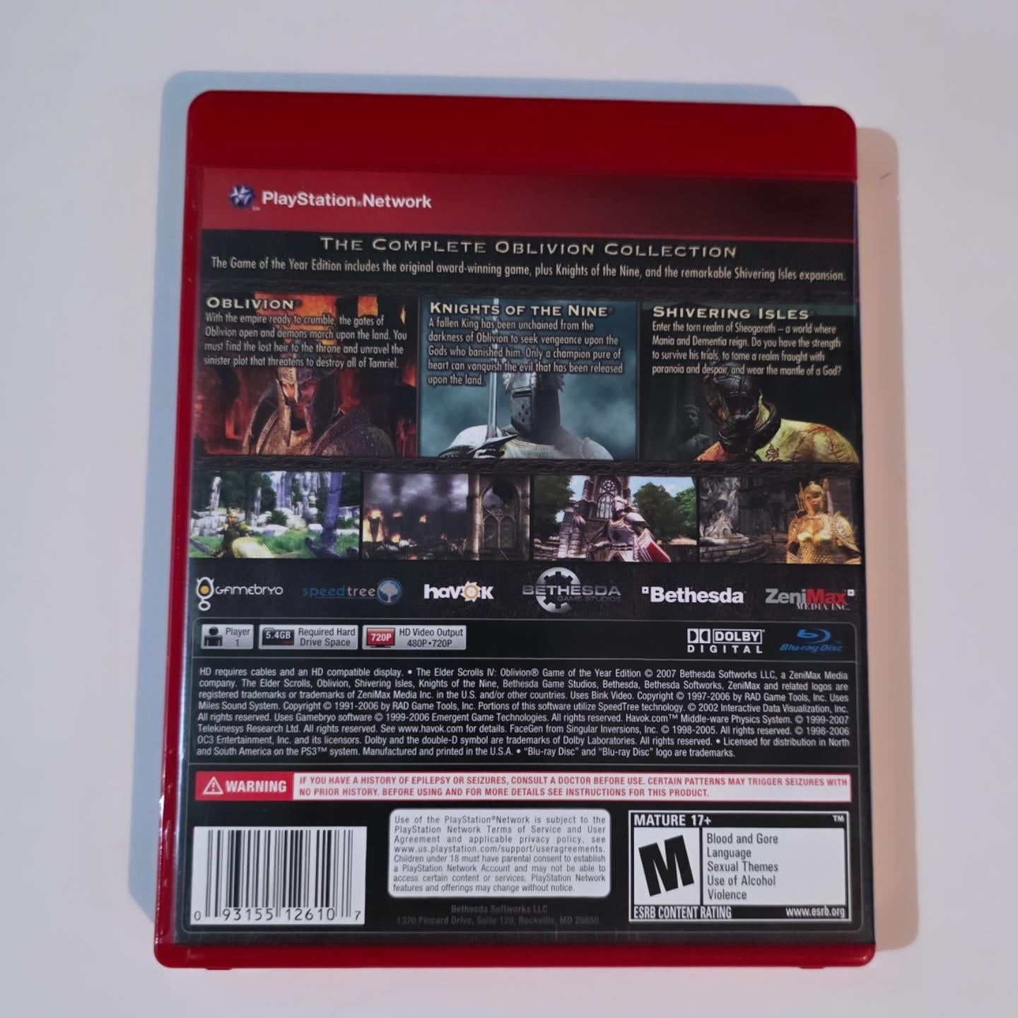 The Elder Scrolls 4 Oblivion GOTY PS3