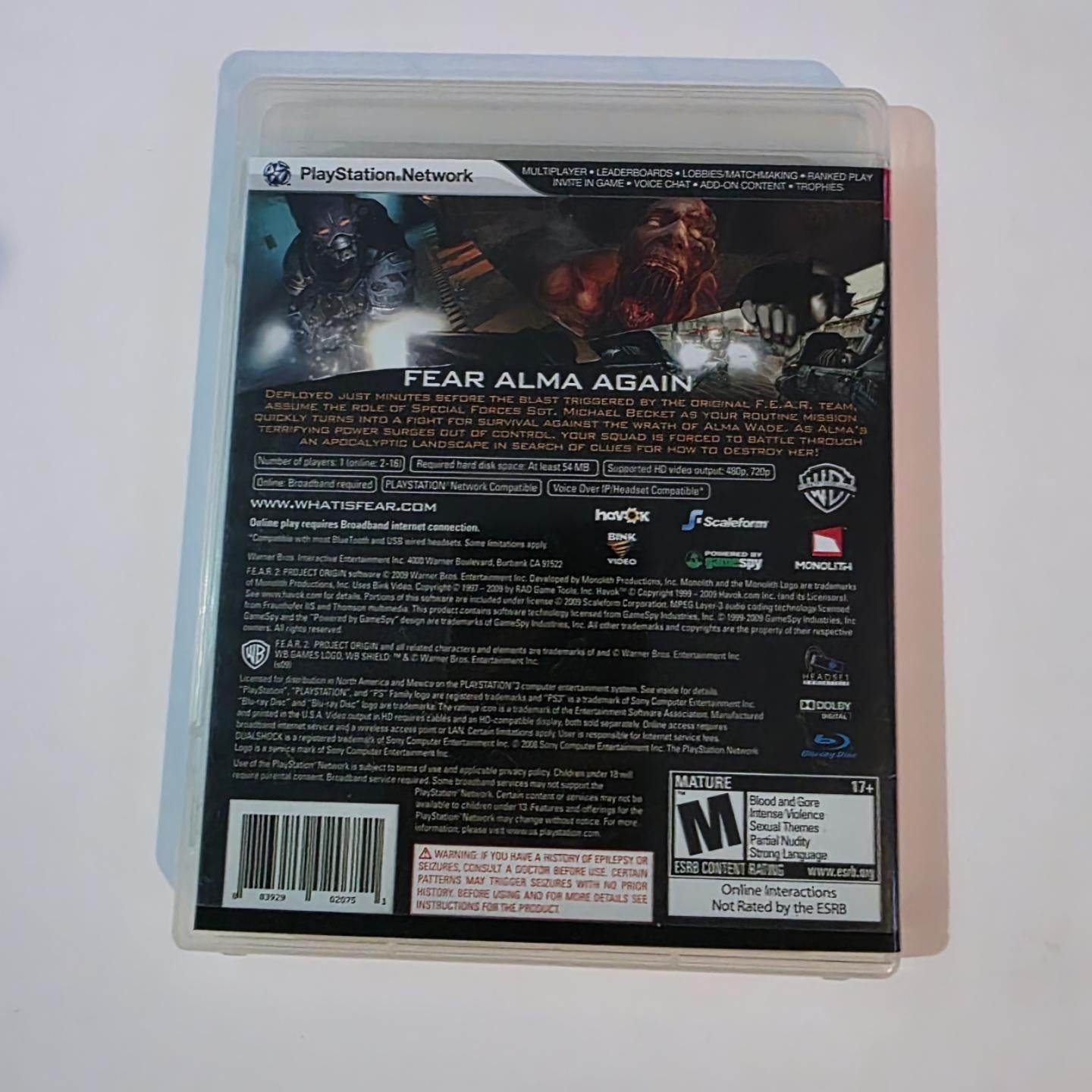 Fear 2 PS3