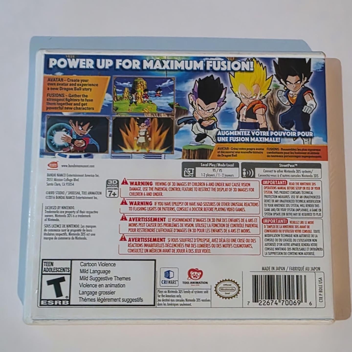 Dragon Ball Fusions 3DS