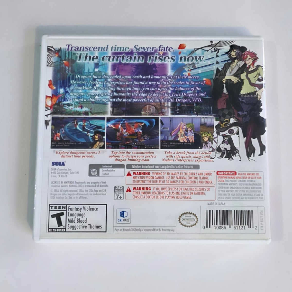 7th Dragon 3 Code VFD 3DS
