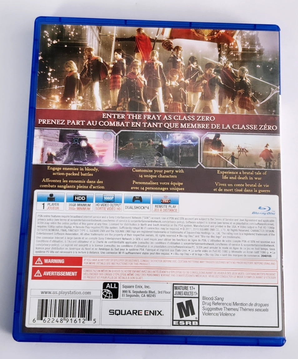Final Fantasy Type 0 HD PS4