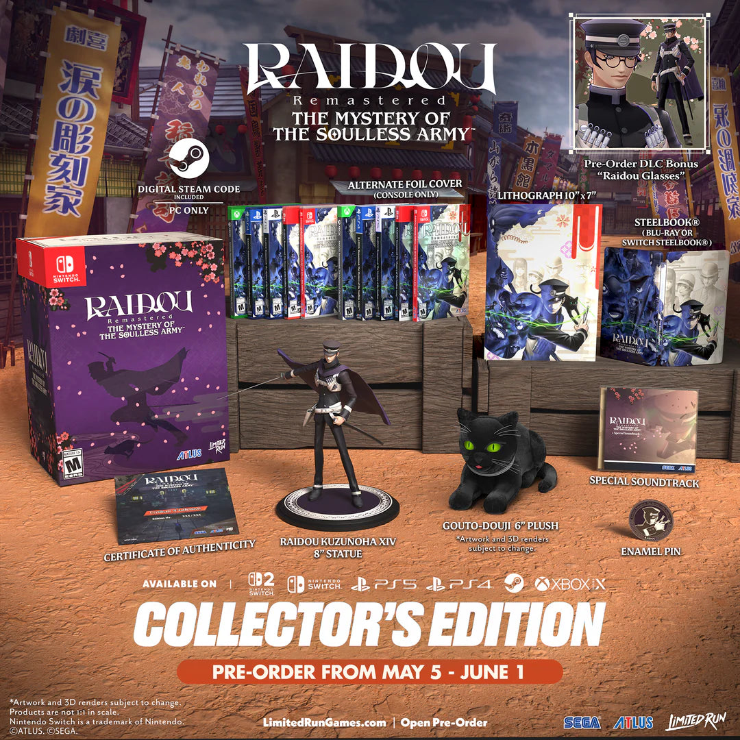 Raidou Remasterd The Mystery of the Soulless Army Collector's Edition PS5