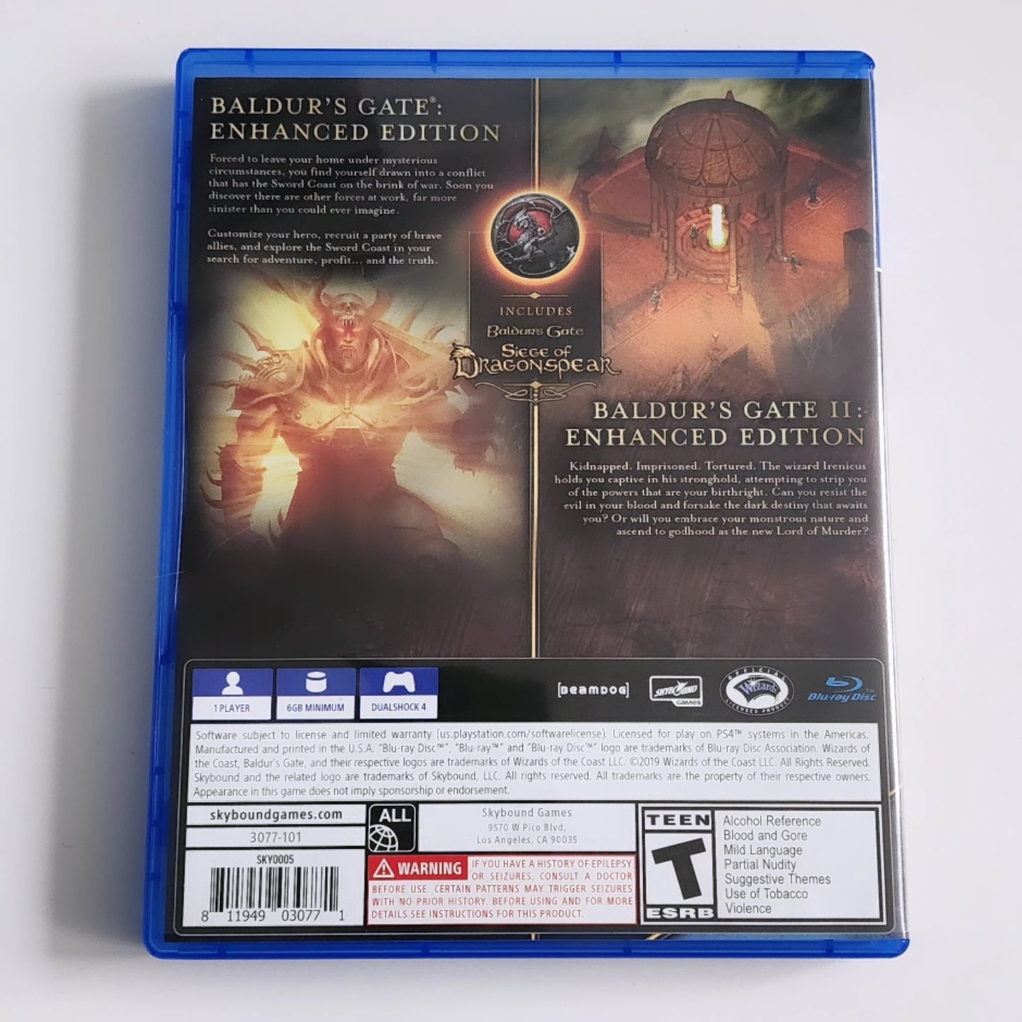 Baldurs Gate 1 y 2 remastered PS4