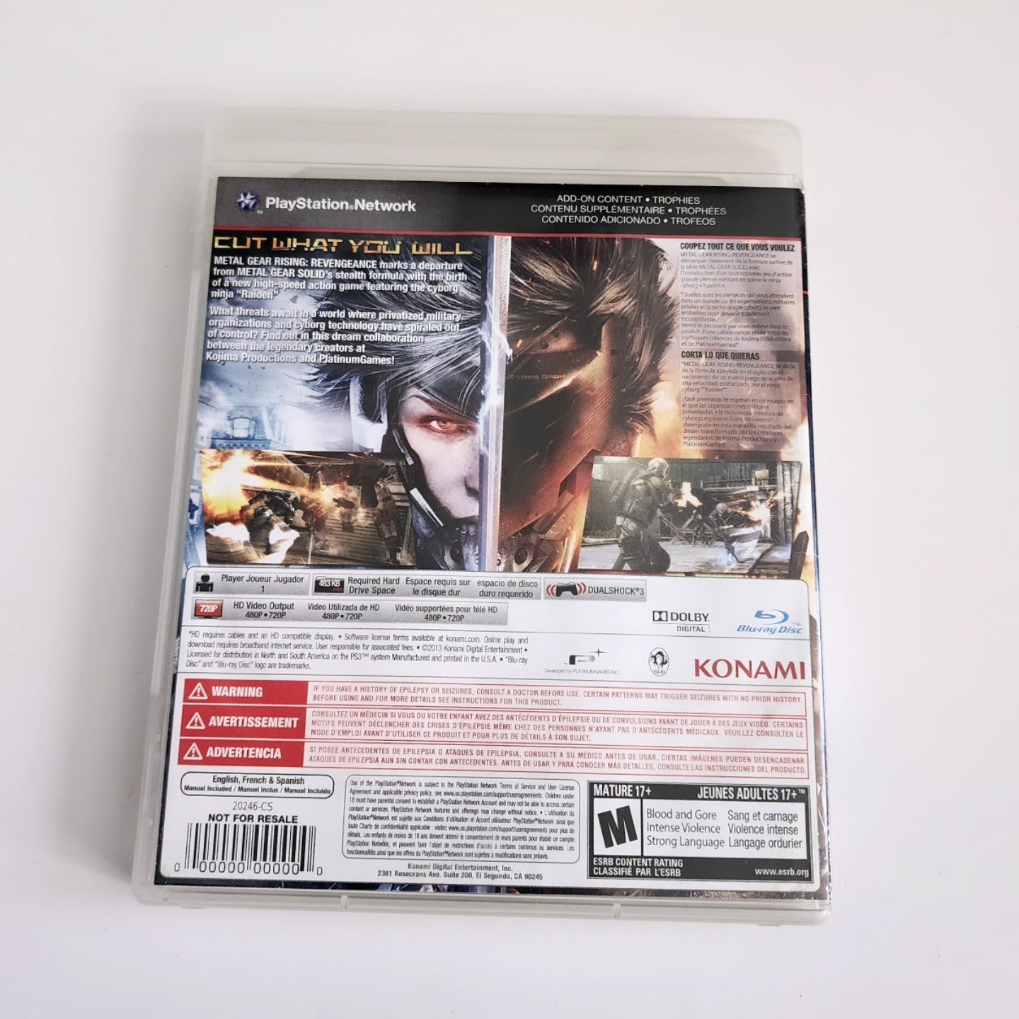 Metal Gear Rising PS3