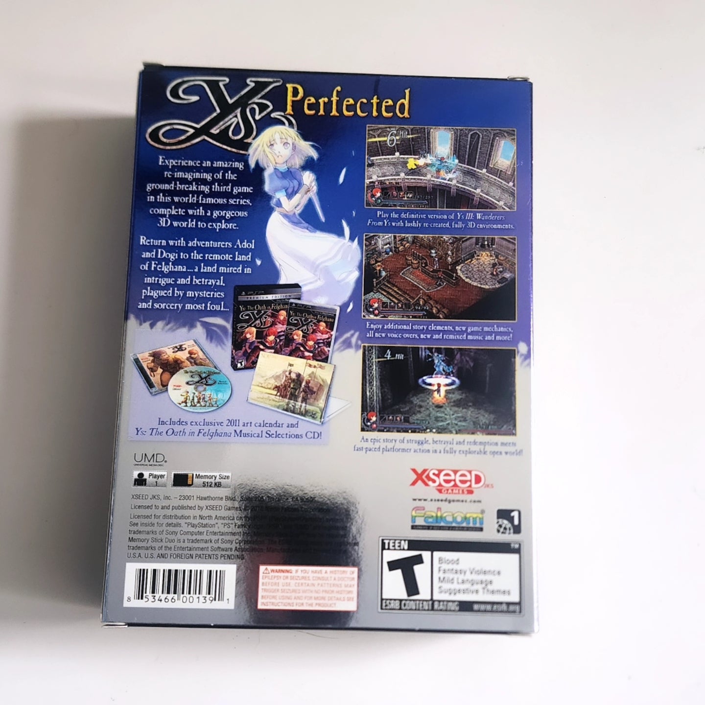 Ys the Oath in Felghana Premium Edition PSP