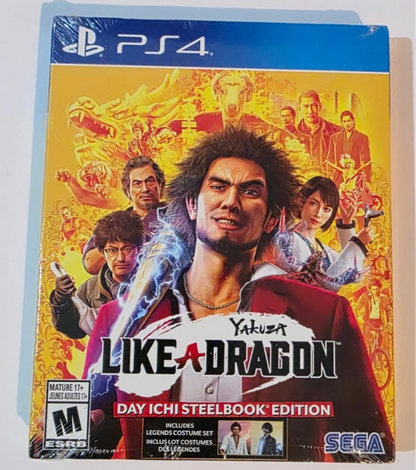 Yakuza Like a Dragon Day Ichi Steelbook Edition PS4