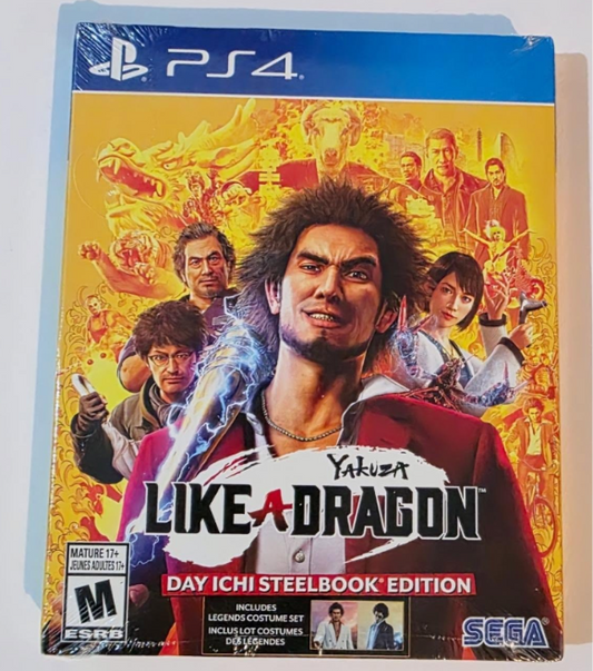 Yakuza Like a Dragon Day Ichi Steelbook Edition PS4