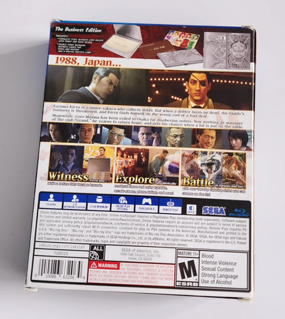 Yakuza 0 The Business Launch Edition PS4