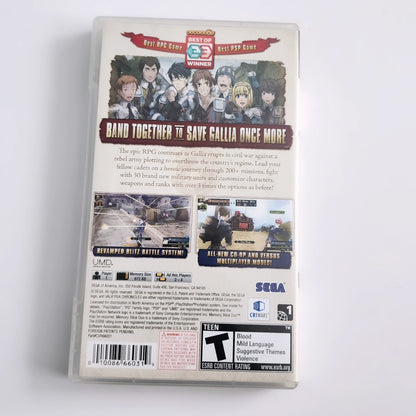 Valkyria Chronicles 2 PSP