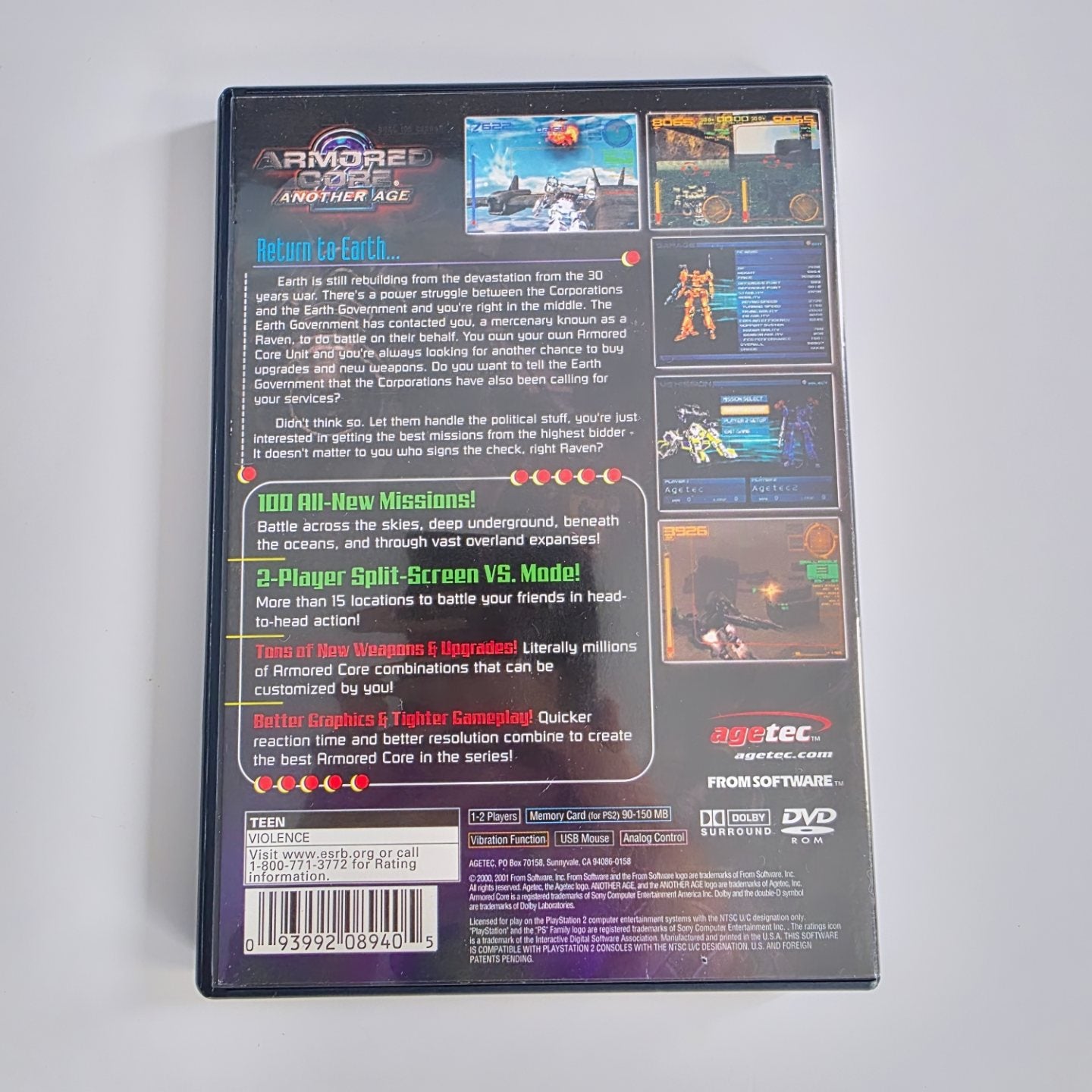 Armored Core 2 Another Age PS2