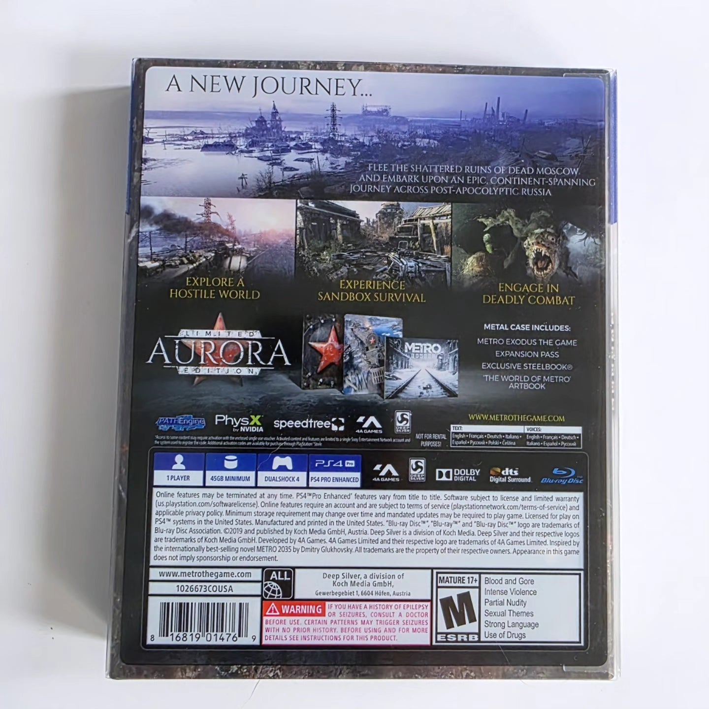Metro Exodus Limited Aurora Edition PS4