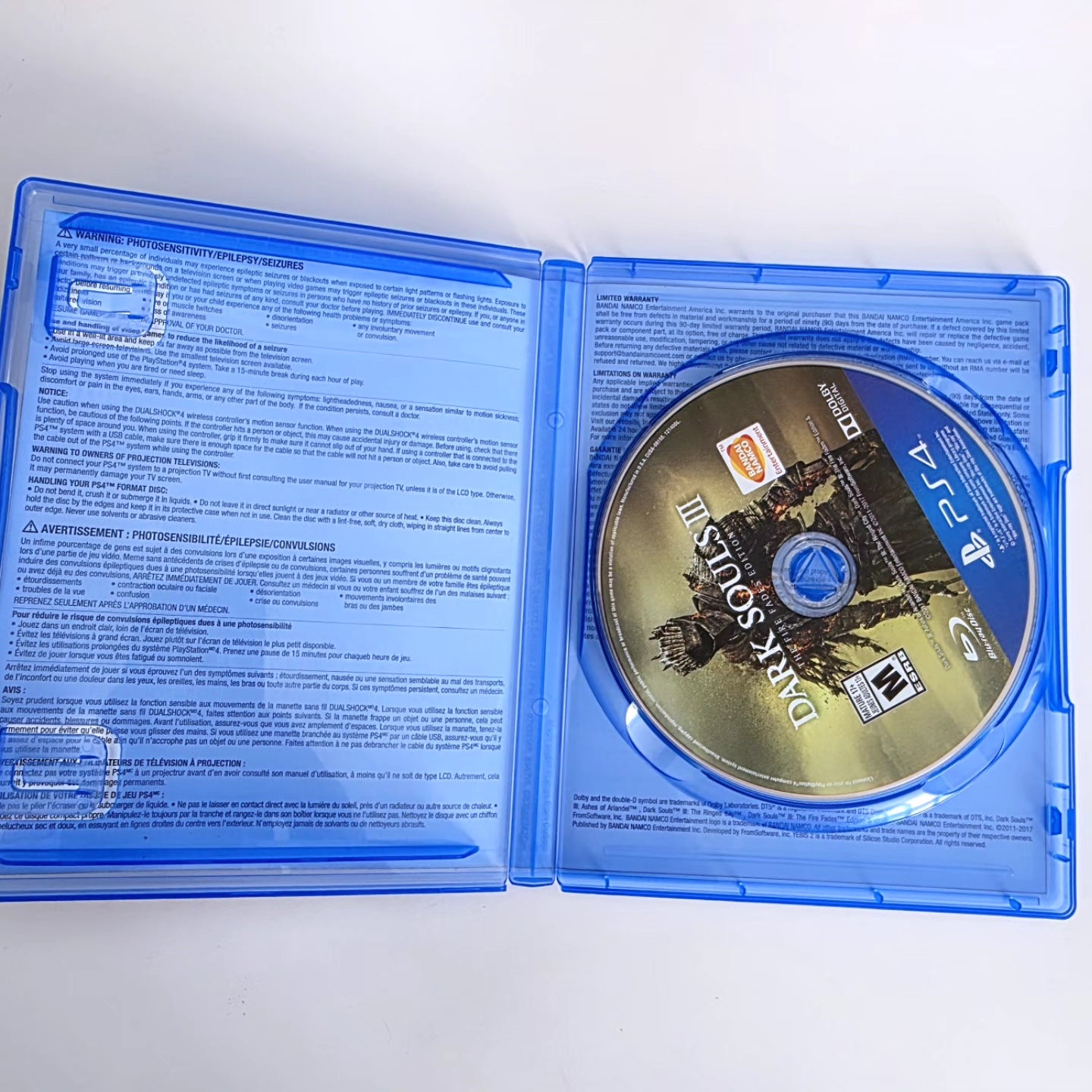 Dark Souls 3 The Fire Fades Edition PS4