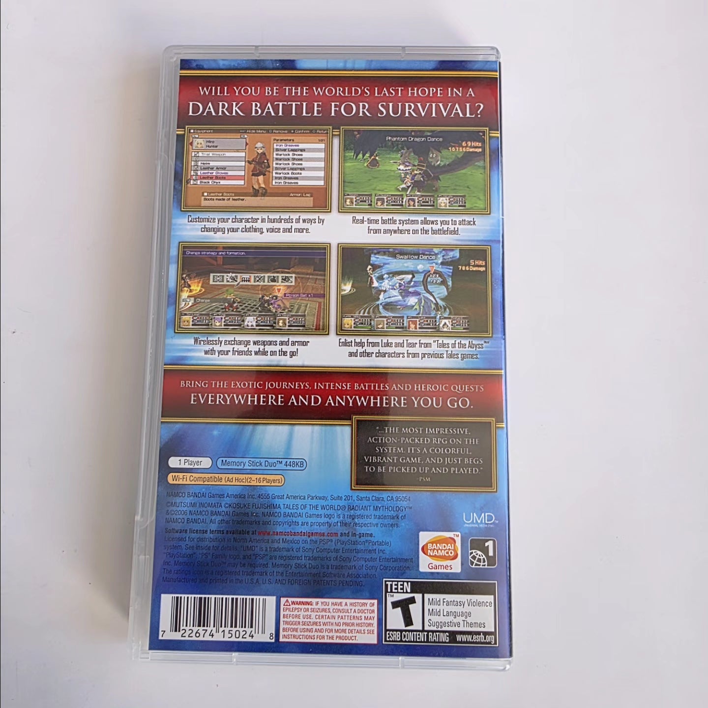 Tales of the World Radiant Mythology PSP