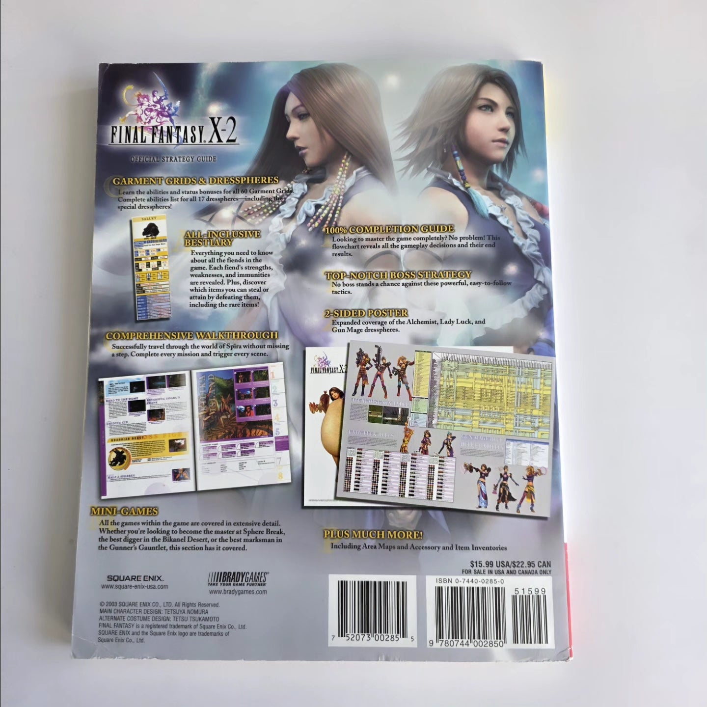 Final Fantasy 10-2 Guía + póster