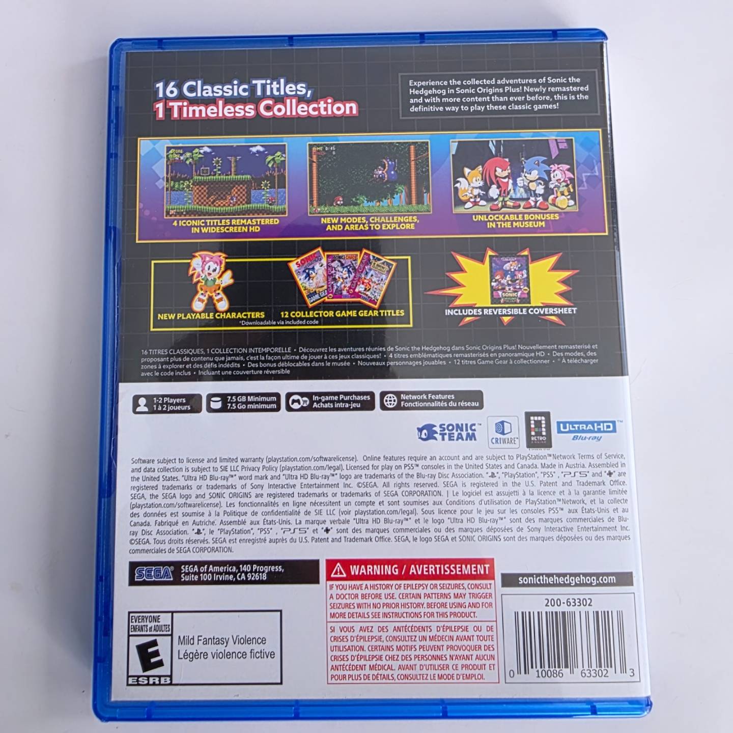 Sonic Origins Plus PS5