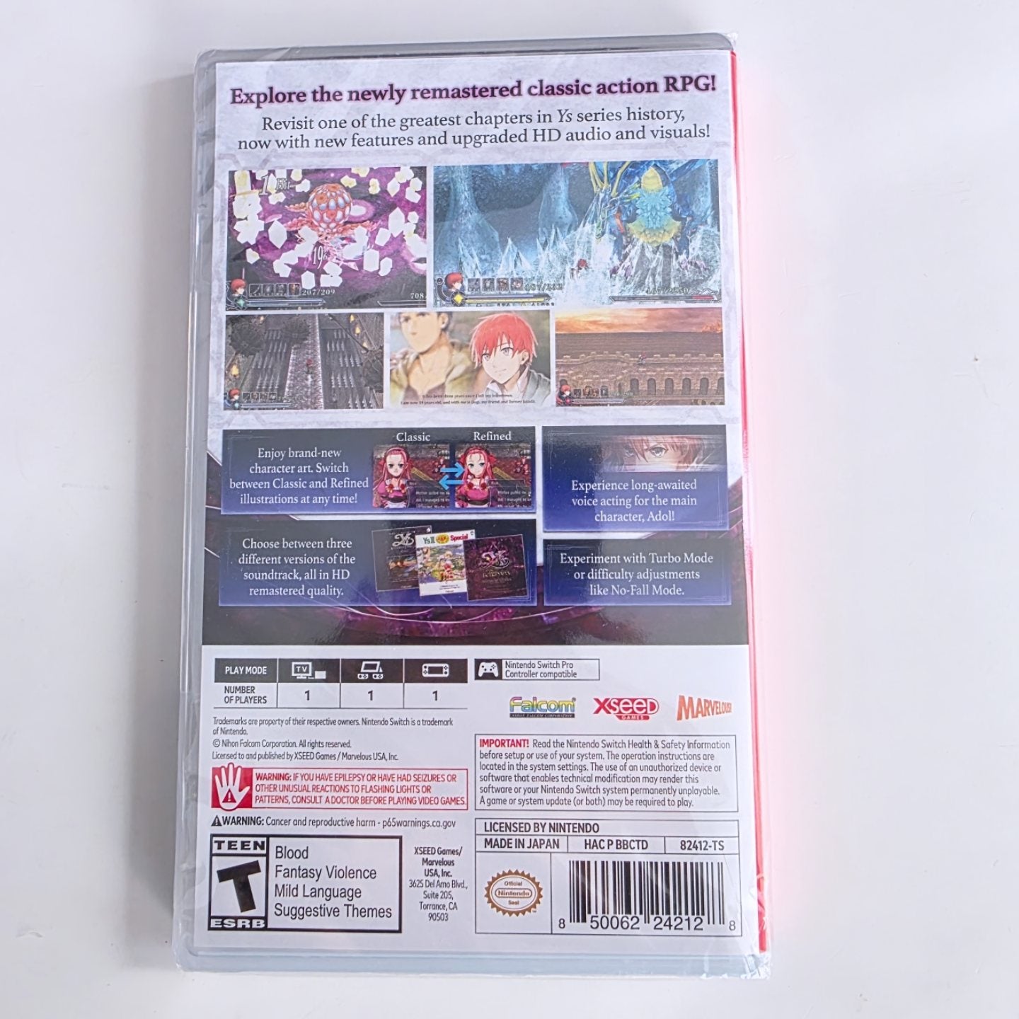 Ys Memoire the Oath in Felghana Refined Edition Switch