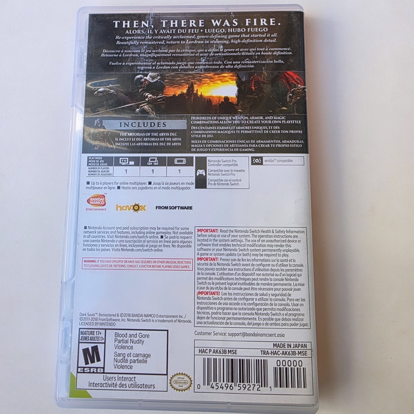 Dark Souls Remastered Switch