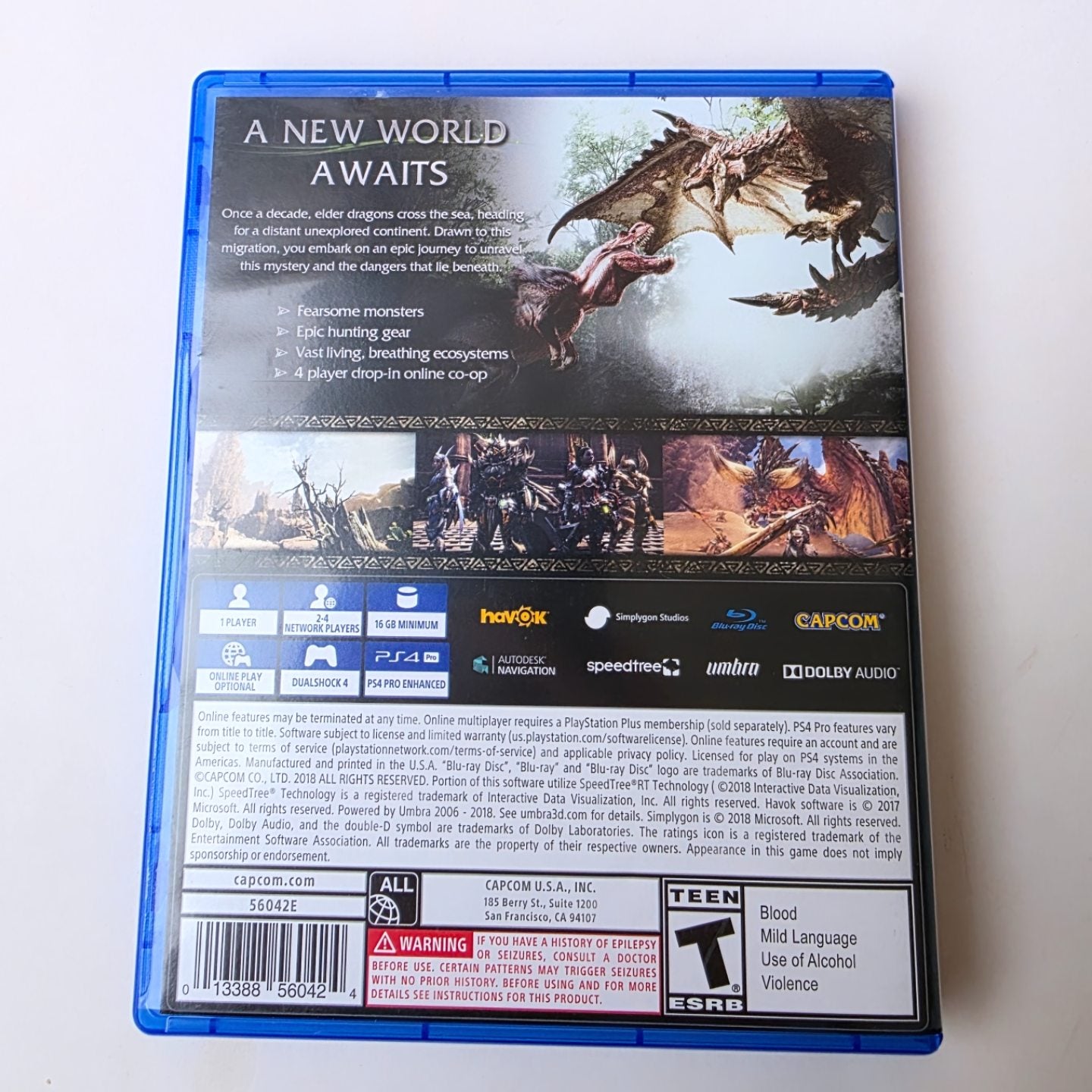 Monster Hunter World PS4