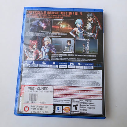 Sword Art Online Fatal Bullet PS4