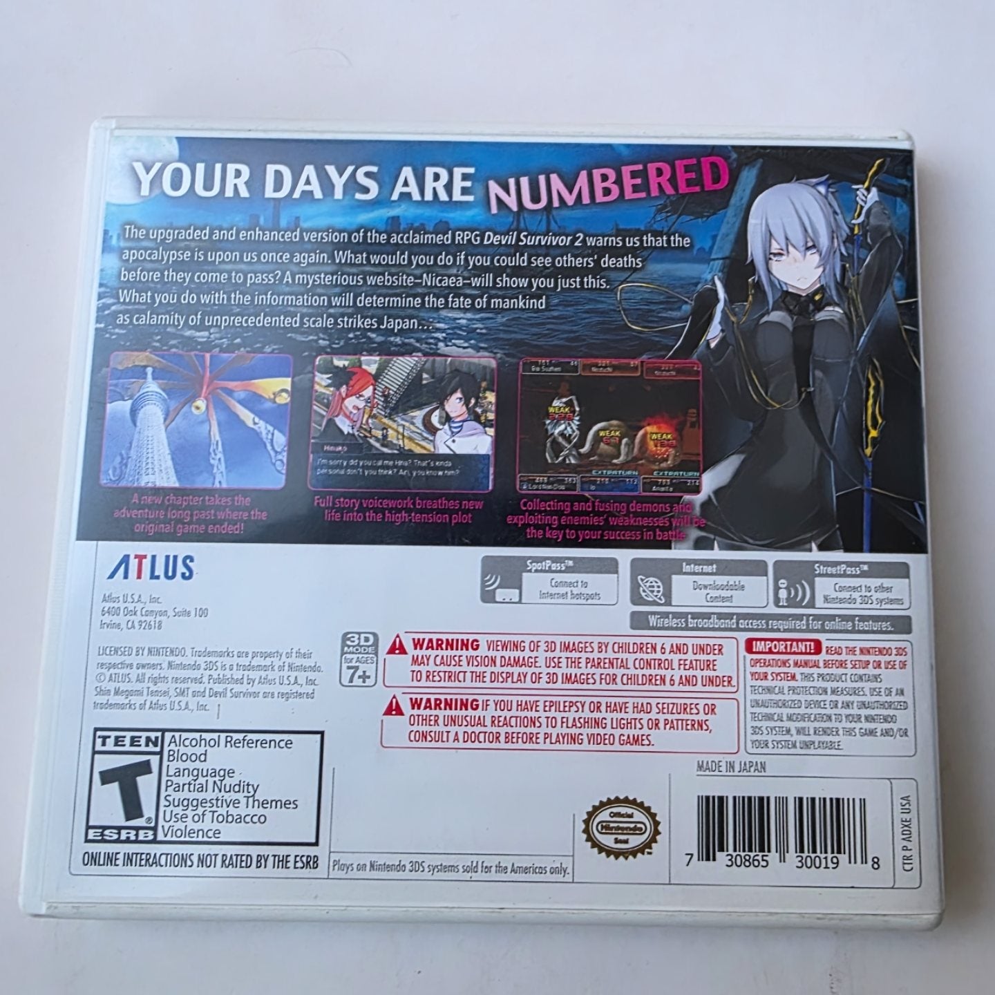 Shin Megami Tensei Devil Survivor 2 3DS