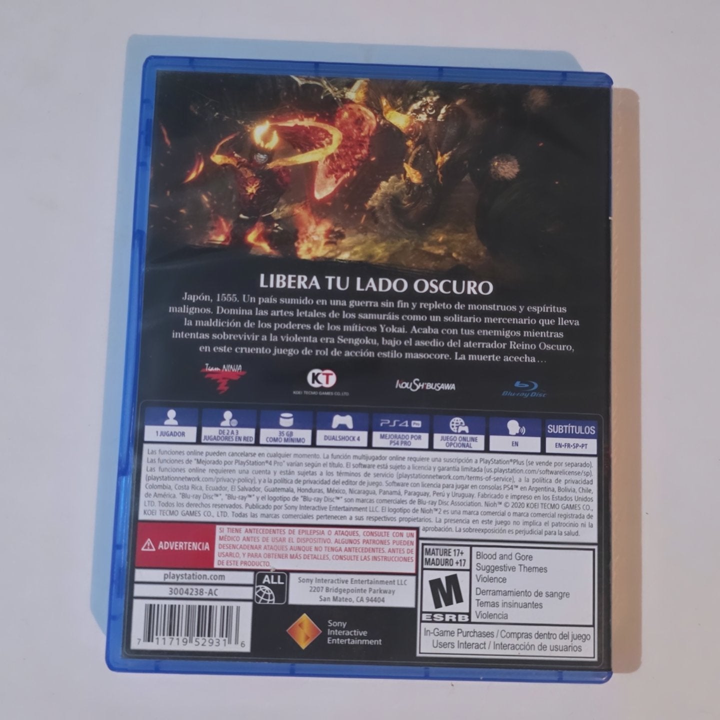 Nioh 2 PS4