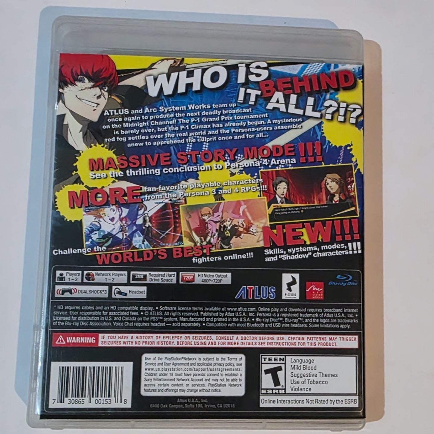 Persona 4 Arena Ultimax PS3