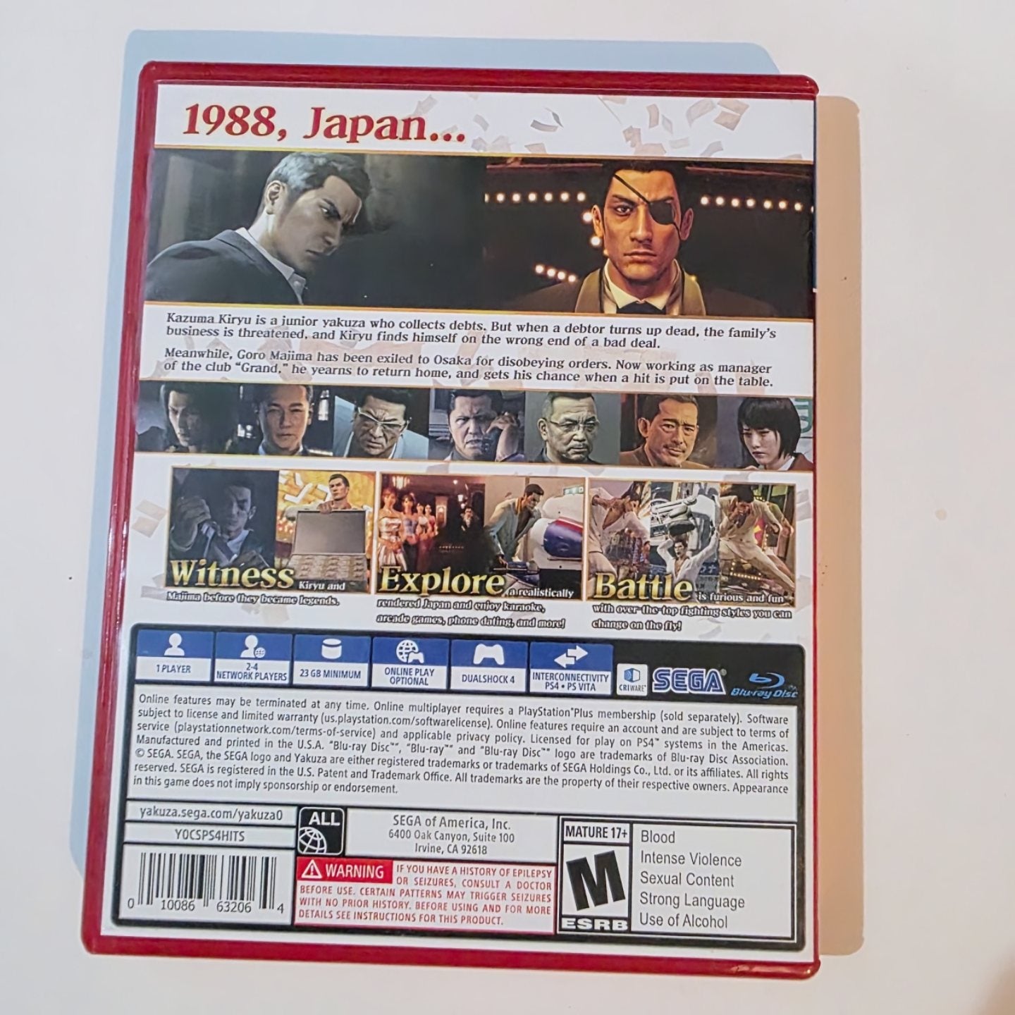 Yakuza 0 PS4