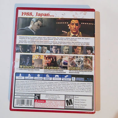 Yakuza 0 PS4
