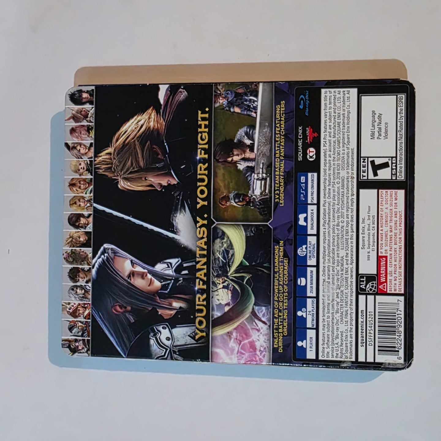 Final Fantasy Dissidia NT Steelbook Edition PS4