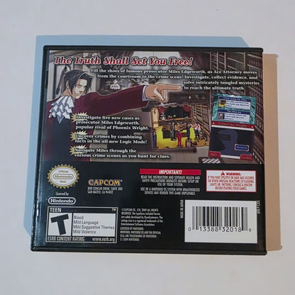 Ace Attorney Miles Edgeworth Investigations DS