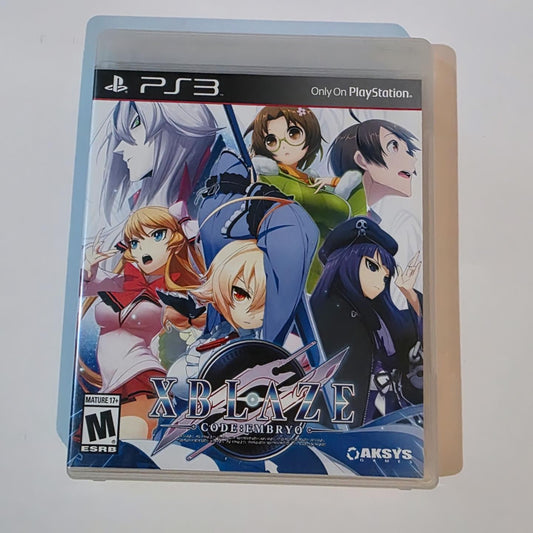 XBlaze Code Embryo PS3