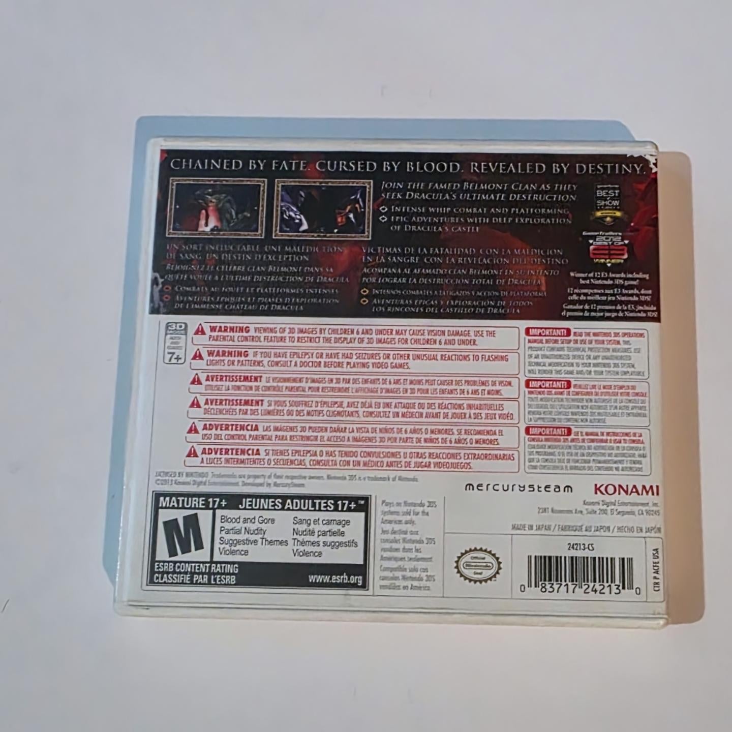Castlevania Lords of Shadow Mirror of Fate 3DS