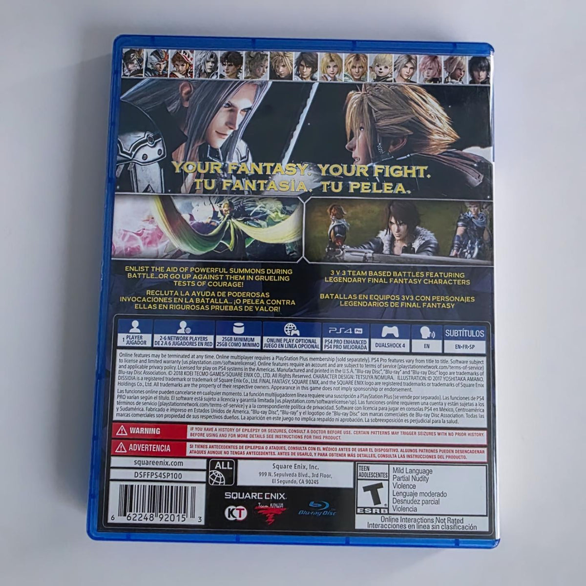 Final Fantasy Dissidia NT PS4