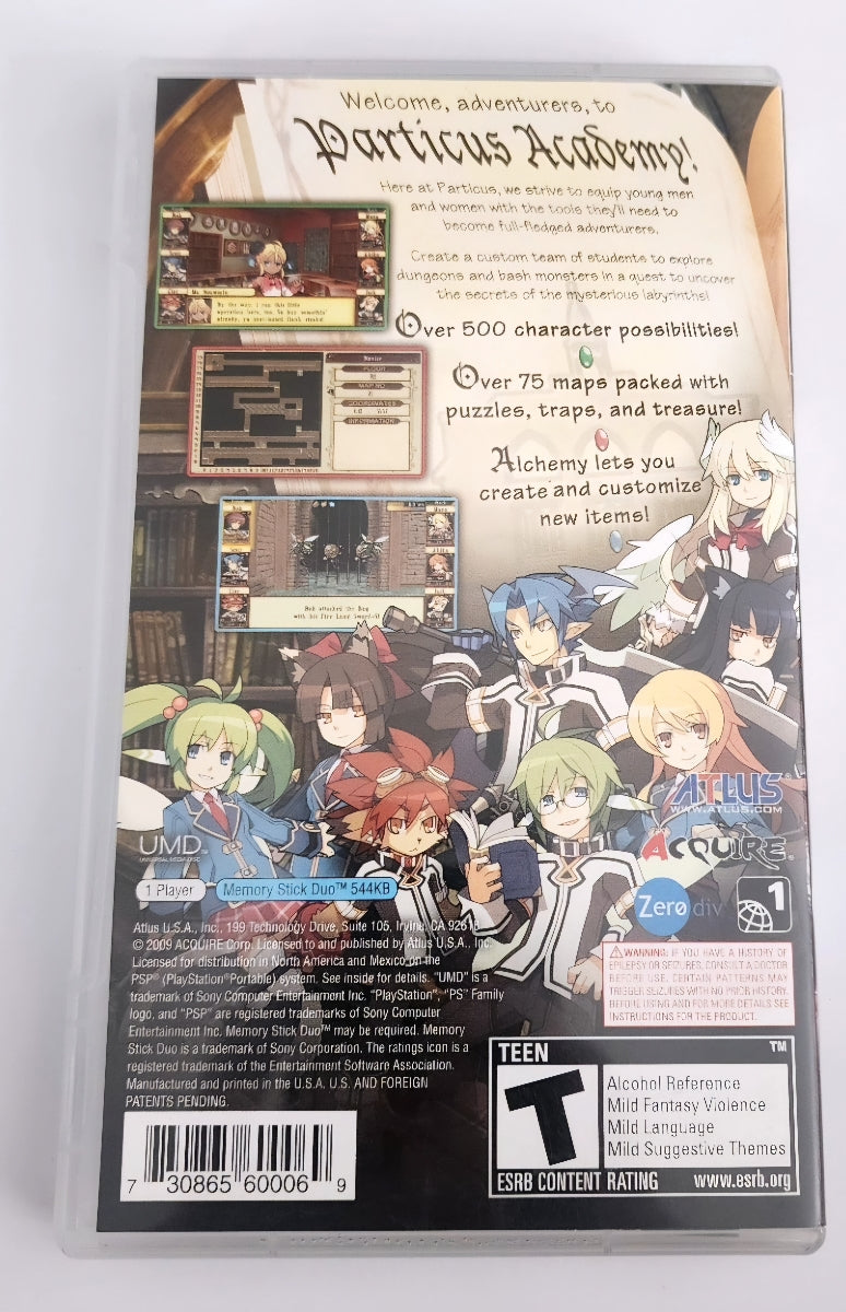Class of Heroes PSP