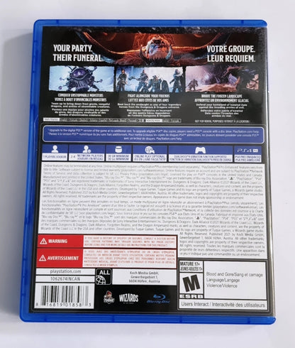 Dungeons and Dragons: Dark Alliance PS4