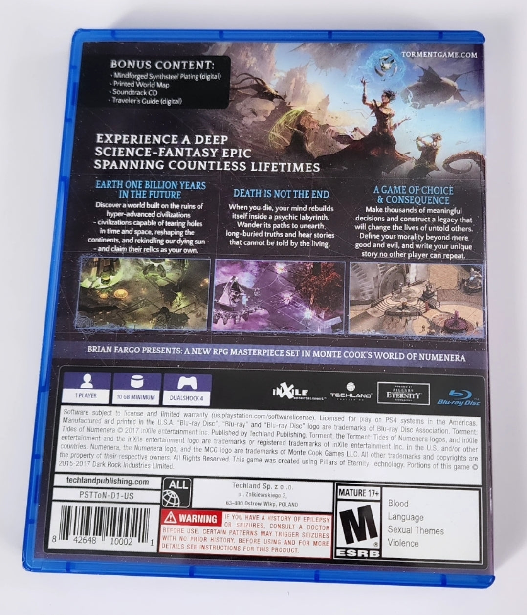 Torment: Tides of Numenera PS4