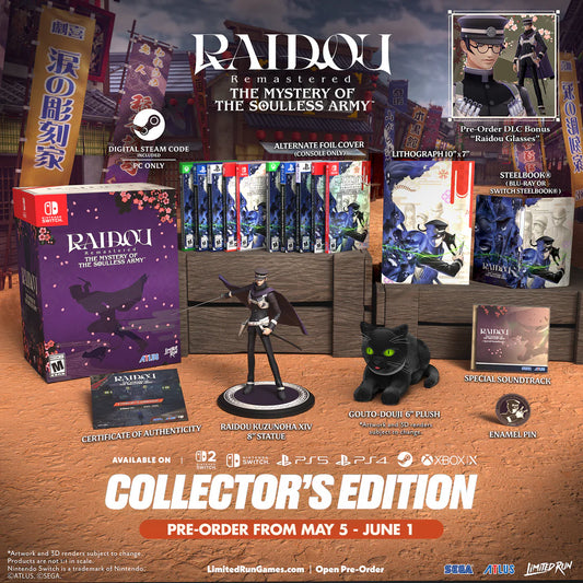 Raidou Remasterd The Mystery of the Soulless Army Collector's Edition PS5